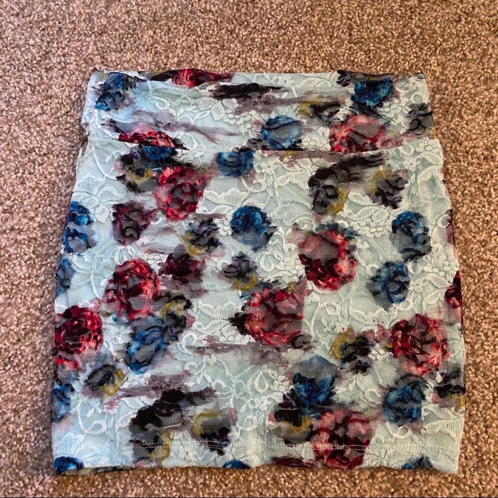 Floral Pencil Skirt